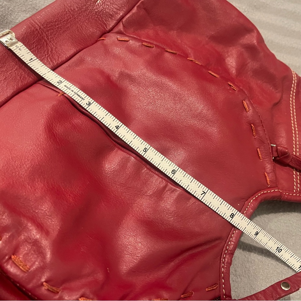 NATURALIZER - Red Leather Shoulder Bag - Picture 6 of 6